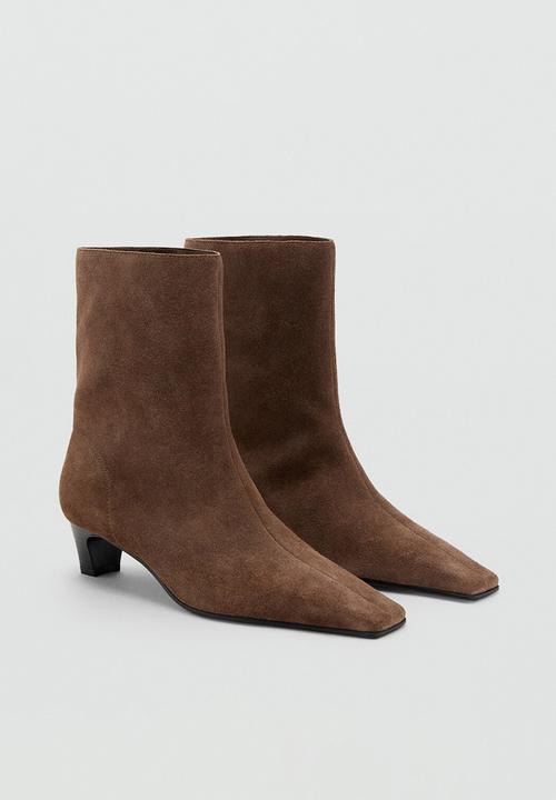 MANGO - Collin leather ankle boot - light/pastel brown