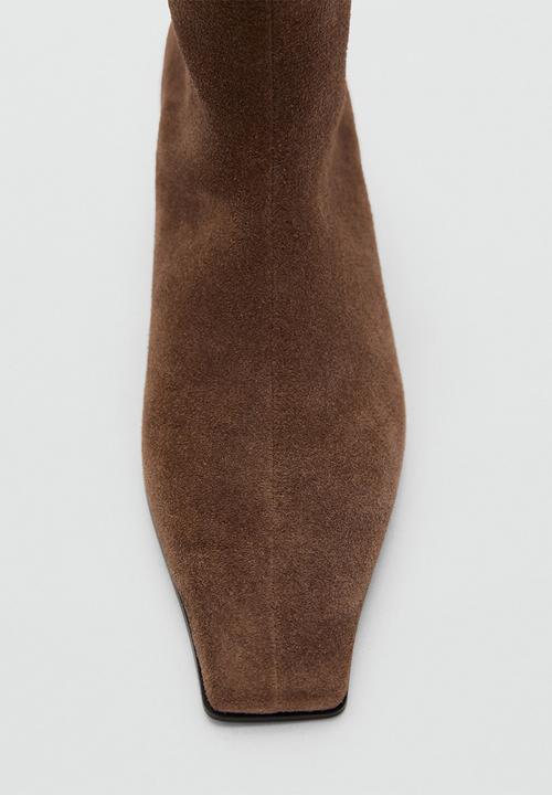 MANGO - Collin leather ankle boot - light/pastel brown