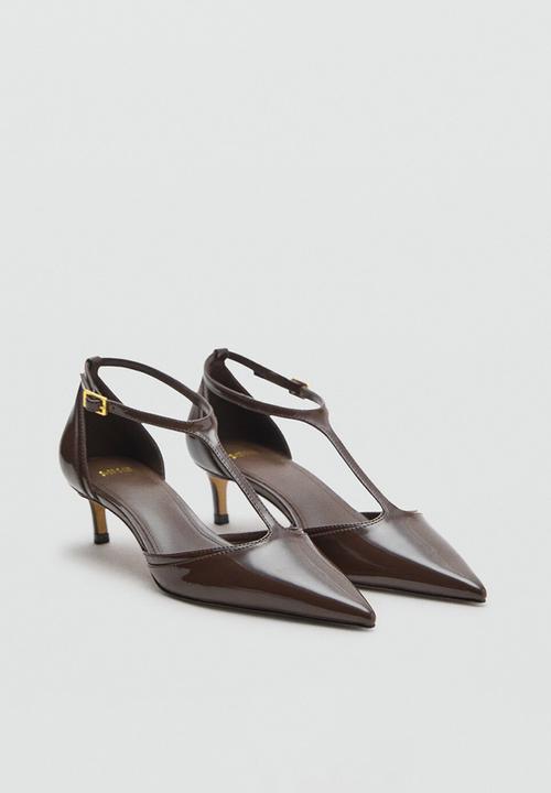MANGO - Wider heel - beige/khaki