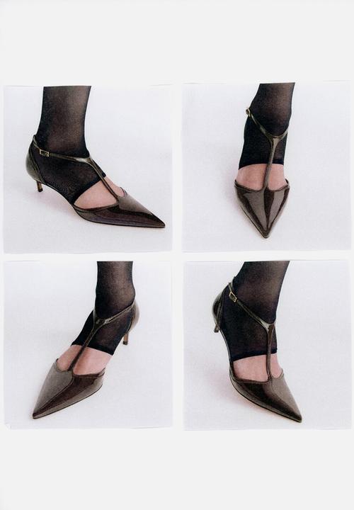 MANGO - Wider heel - beige/khaki