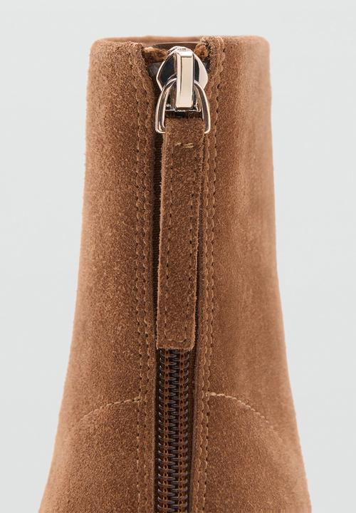 MANGO - Glorias suede ankle boot - light/pastel brown
