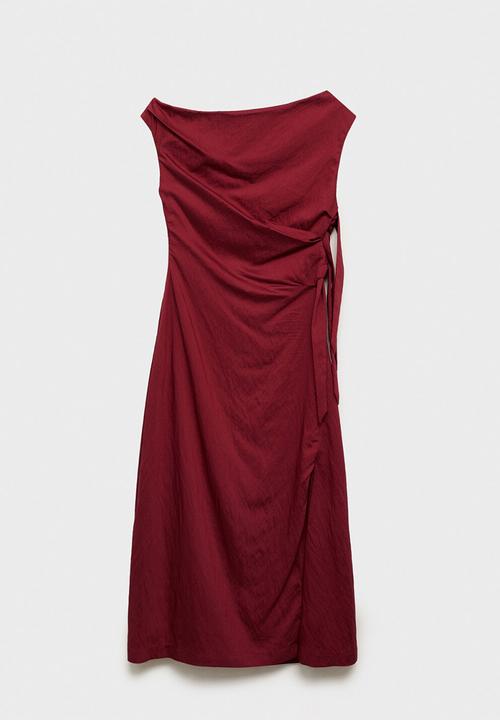 MANGO - Dress noa-h -  dark red