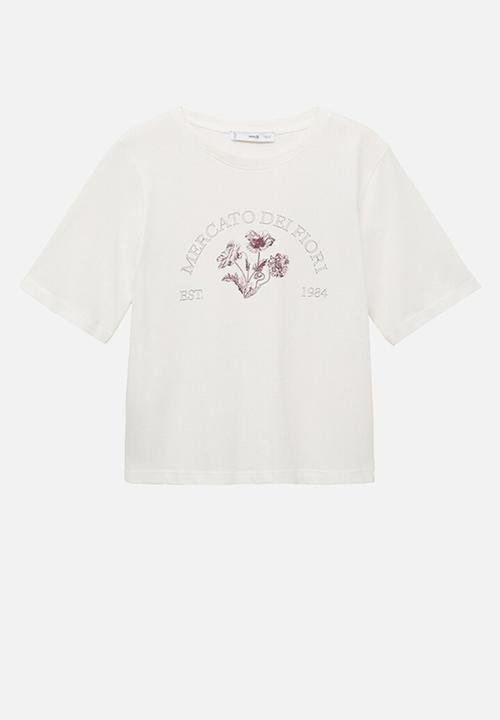 MANGO - T-shirt mercato-w -  natural