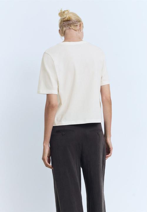 MANGO - T-shirt mercato-w -  natural