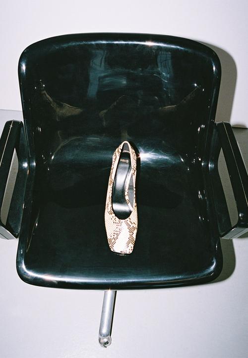 MANGO - Cuad heel - light beige