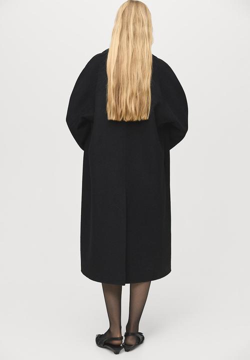 MANGO - Abrigo picarol - black