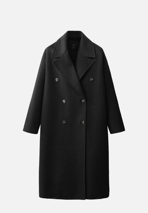 MANGO - Abrigo picarol - black