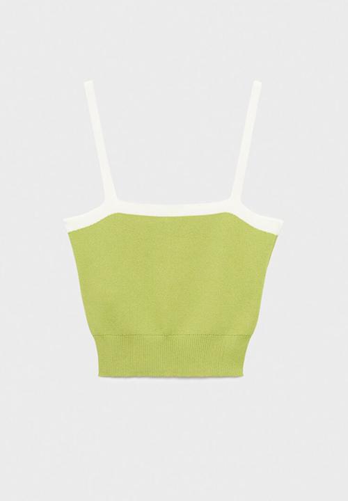 MANGO - Top moji - light/ pastel green