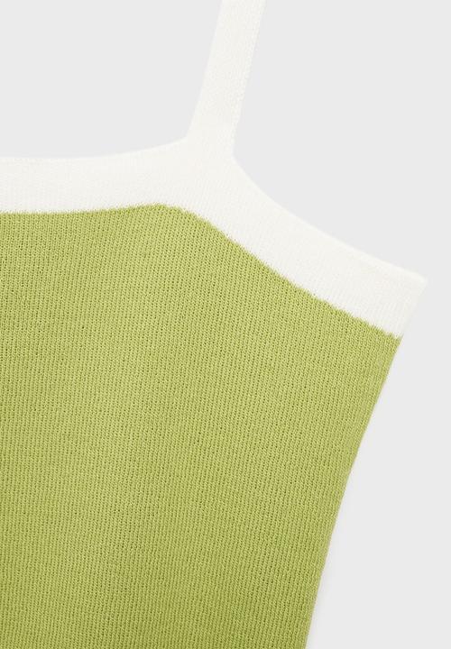 MANGO - Top moji - light/ pastel green