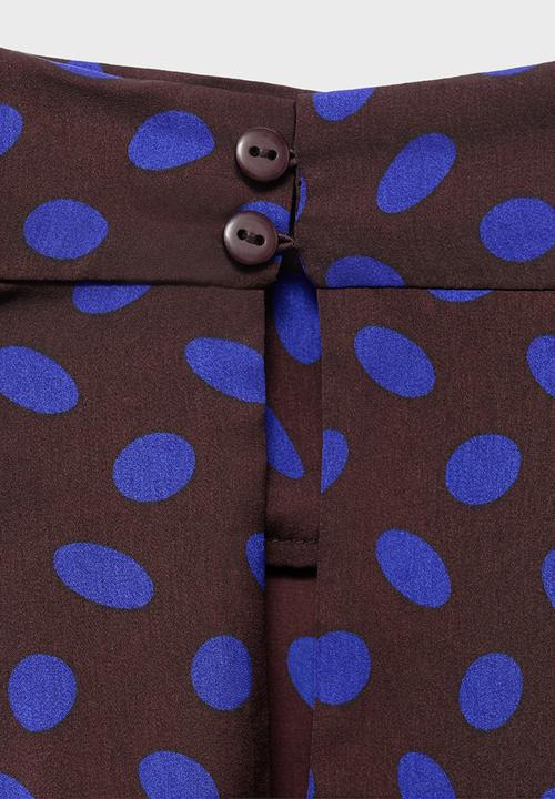 MANGO - Blouse deepy -  brown