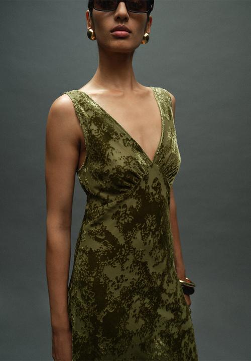 MANGO - Dress rocio - light/ pastel green