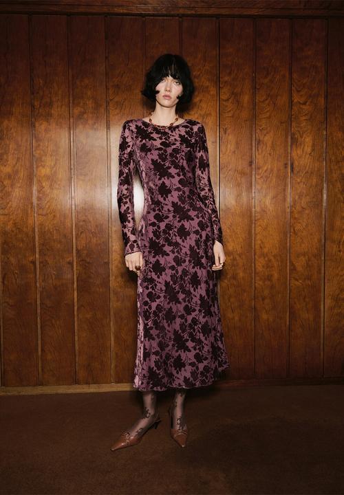 MANGO - Dress ale -  dark red
