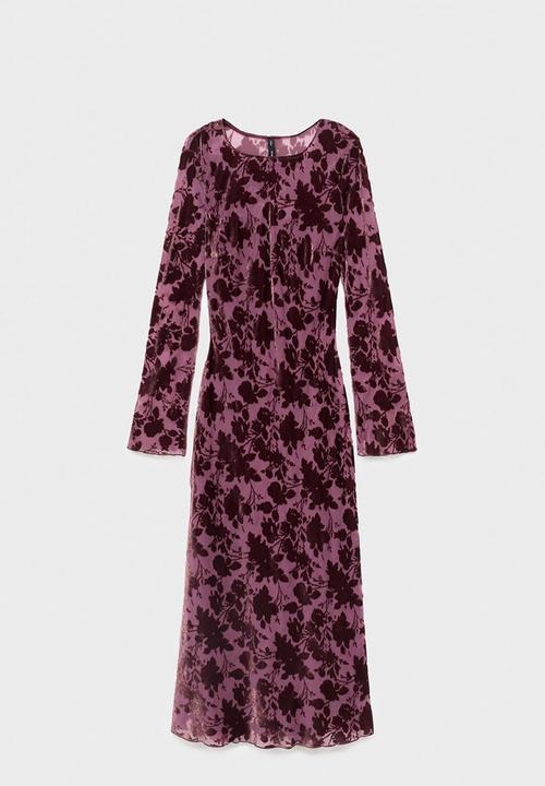 MANGO - Dress ale -  dark red