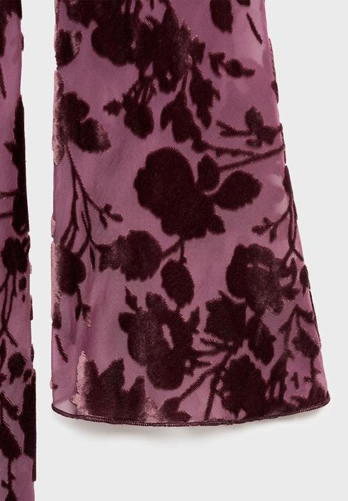 MANGO - Dress ale -  dark red