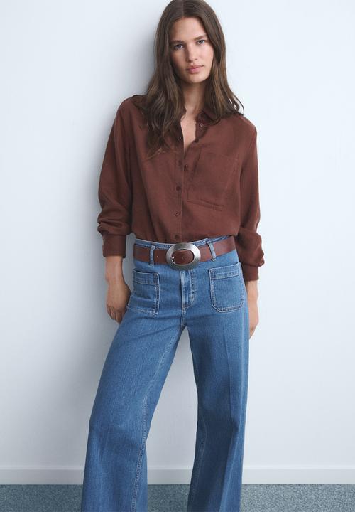 MANGO - Jeans martina - open-blue