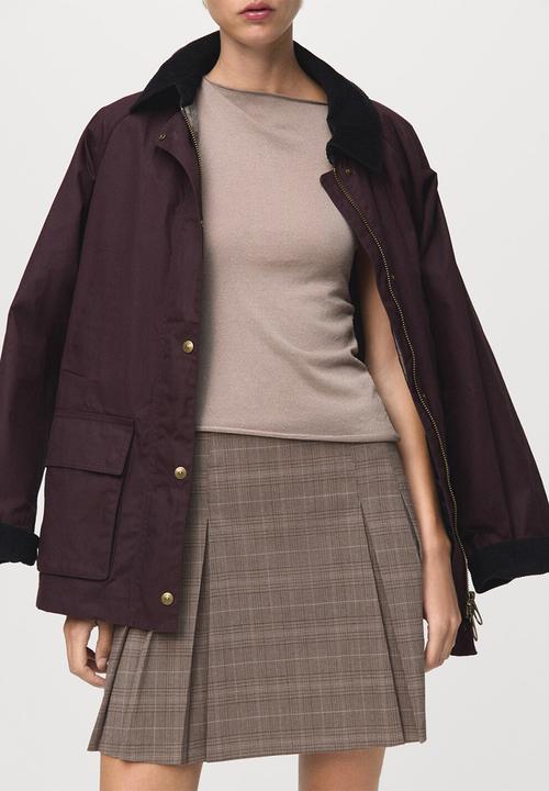 MANGO - Skirt grunge - light brown