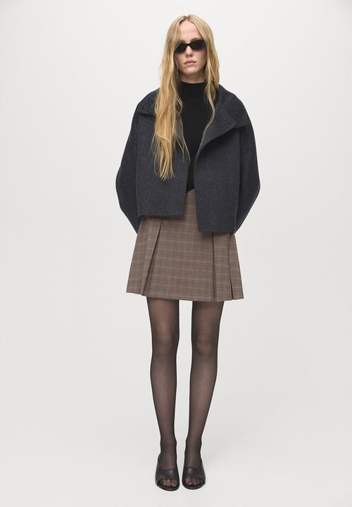 MANGO - Skirt grunge - light brown