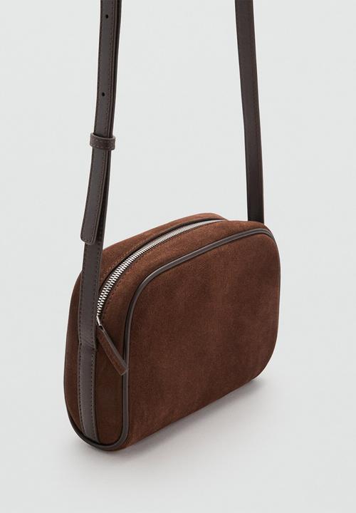 MANGO - Fes crossbody bag - dark brown