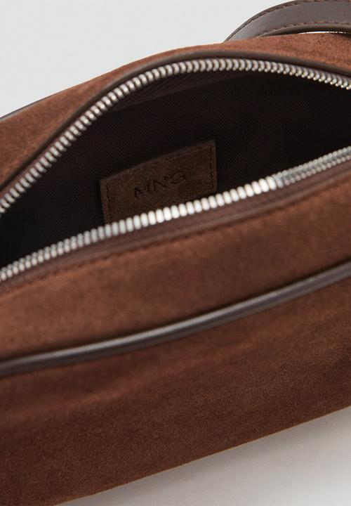 MANGO - Fes crossbody bag - dark brown