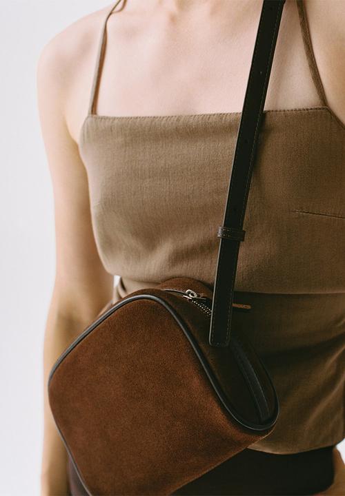 MANGO - Fes crossbody bag - dark brown