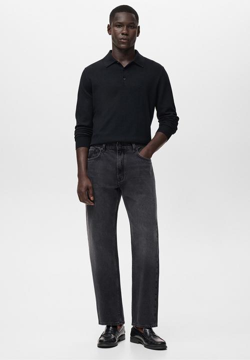 MANGO - Jeans Moby - Dark Denim Grey