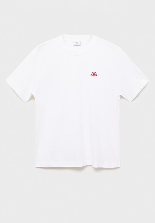 MANGO - Camiseta Crab - White