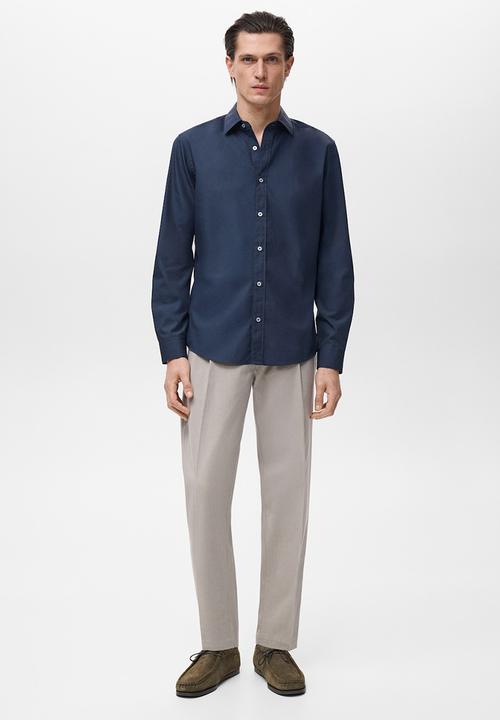 MANGO - Camisa Play - Navy