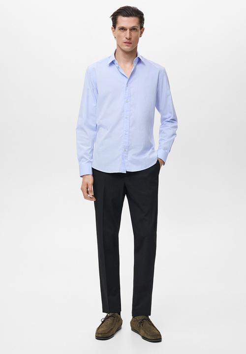 MANGO - Camisa Play1 - Sky Blue