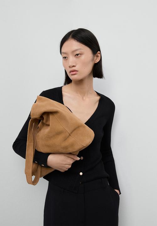 MANGO - Cardigan botona - black