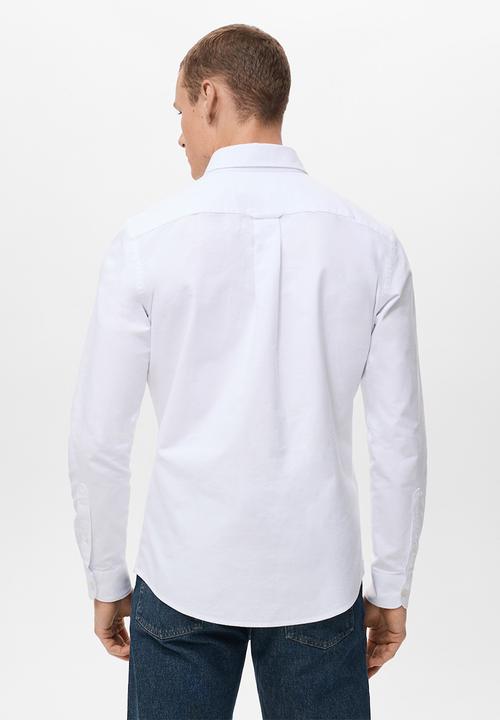 MANGO - Camisa Oxford - White