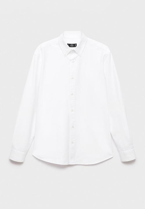 MANGO - Camisa Oxford - White