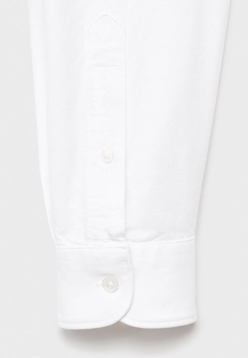 MANGO - Camisa Oxford - White