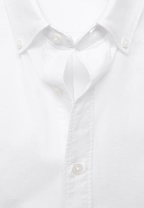 MANGO - Camisa Oxford - White