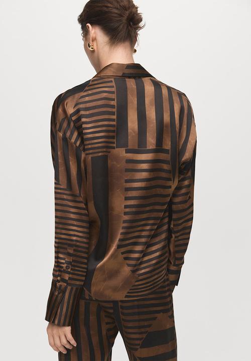 MANGO - Shirt trini -  brown