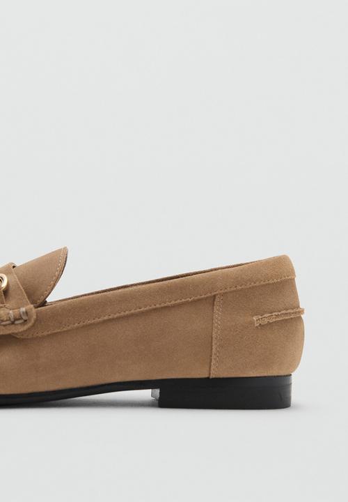 MANGO - Dayton suede loafer - medium brown