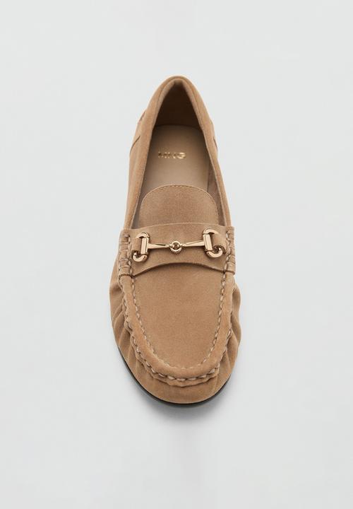 MANGO - Dayton suede loafer - medium brown