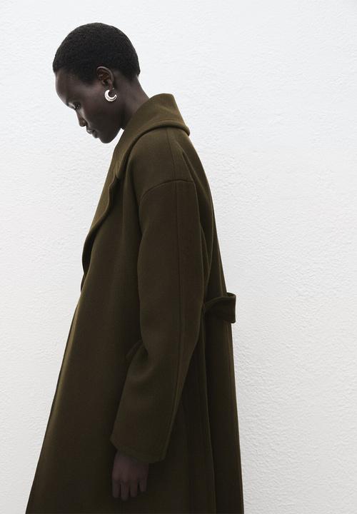 MANGO - Abrigo traviata - beige/ khaki