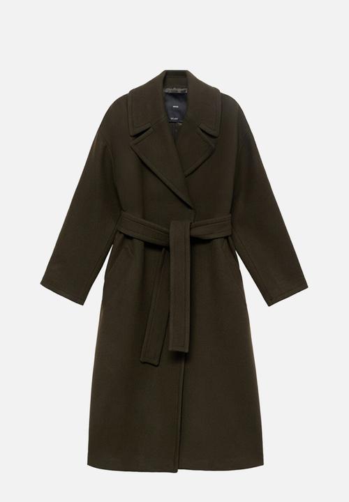 MANGO - Abrigo traviata - beige/ khaki