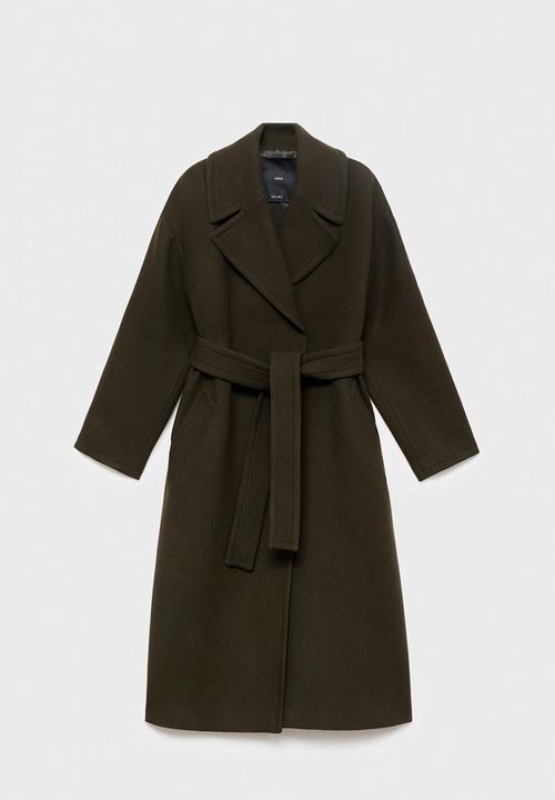 MANGO - Abrigo traviata - beige/ khaki