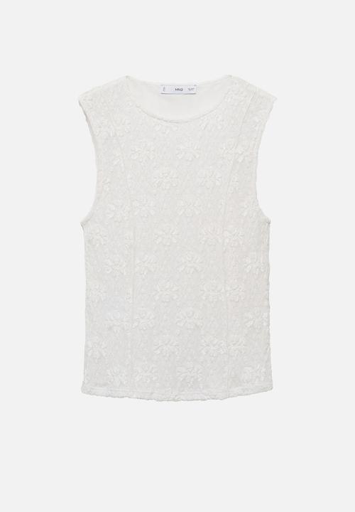 MANGO - T-shirt jamaica -  white