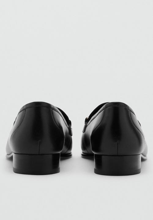 MANGO - House1 leather loafer - black