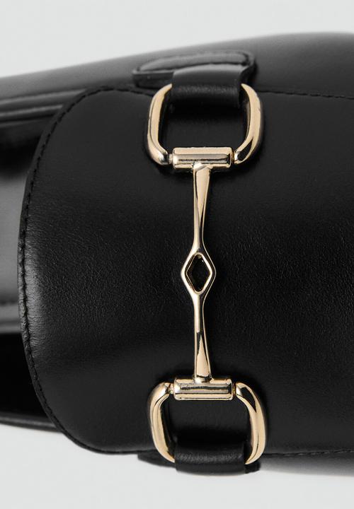MANGO - House1 leather loafer - black
