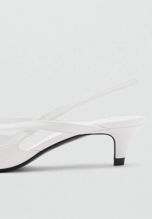 MANGO - Cruce heel - white