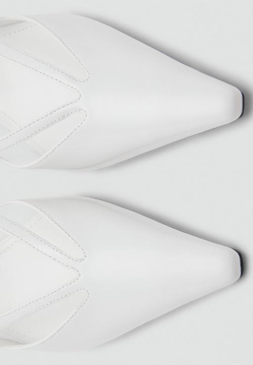 MANGO - Cruce heel - white