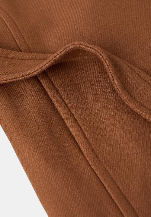 MANGO - Abrigo sirenita - brown