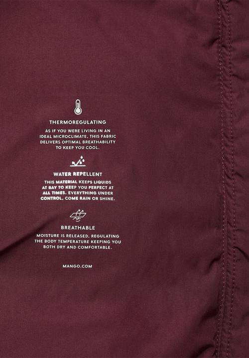 MANGO - Anorak tokyo - dark red