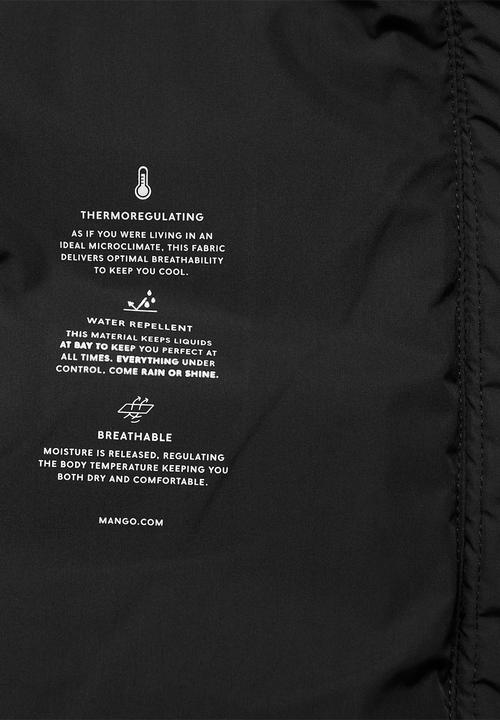 MANGO - Anorak tokyo - black