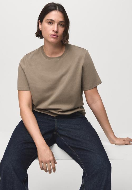 MANGO - Shirt rita -  light brown