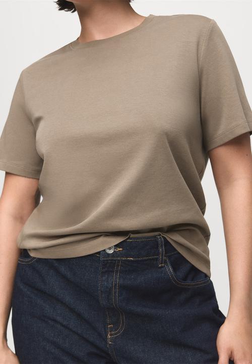 MANGO - Shirt rita -  light brown