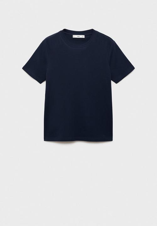 MANGO - T-shirt rita -  midnight navy